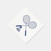Serviette En Papier Raquettes de badminton minimal Shuttlecock Birdie (Coin)