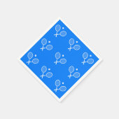 Serviette En Papier Raquettes de tennis Arrière - plan bleu (Coin)