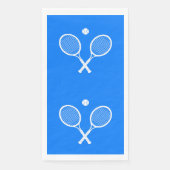 Serviette En Papier Raquettes de tennis Blue Party Napkins (Devant)