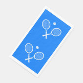 Serviette En Papier Raquettes de tennis Blue Party Napkins (Coin)