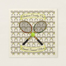 Raquettes de tennis serviettes