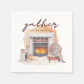 Serviette En Papier Rassemblement d'action d'amitié (Devant)