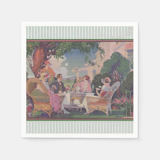 Serviette En Papier Rassemblement de pelouse vintage Cocktail serviett