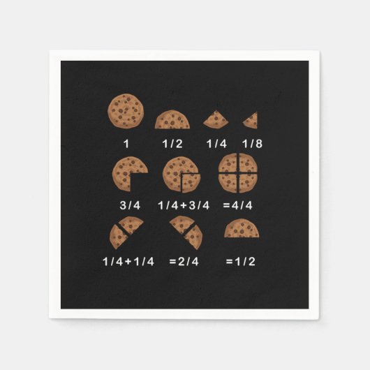 Serviette En Papier Ratio Numéro Mathématiques École Cadeau Nerd (Devant)