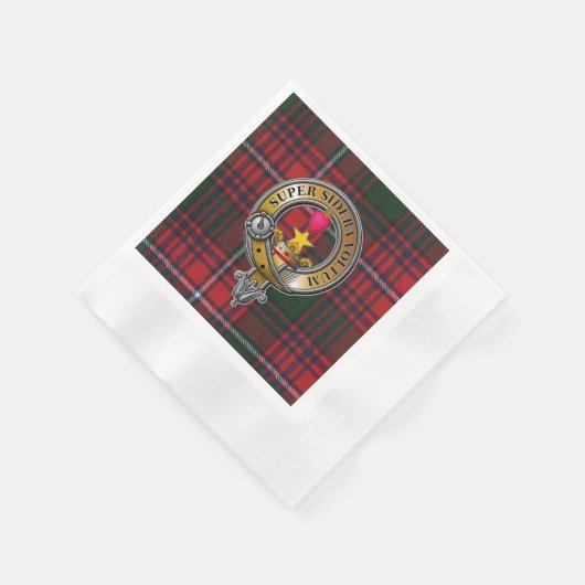 Serviette En Papier Rattray Tartan & Badge (Coin)