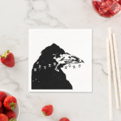 Serviette En Papier Raven d'Edgar Allan Poe (En situation)