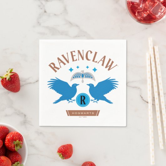 Serviette En Papier RAVENCLAW™ Maison double aigle Diadem Graphique (En situation)