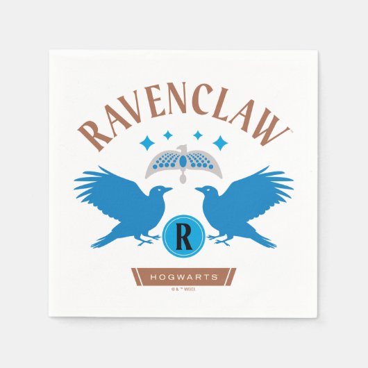 Serviette En Papier RAVENCLAW™ Maison double aigle Diadem Graphique (Devant)