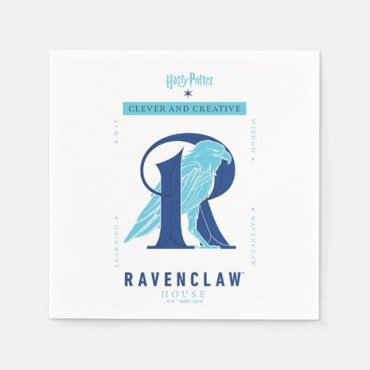 Serviette En Papier RAVENCLAW™ Maison intelligente et créative (Devant)