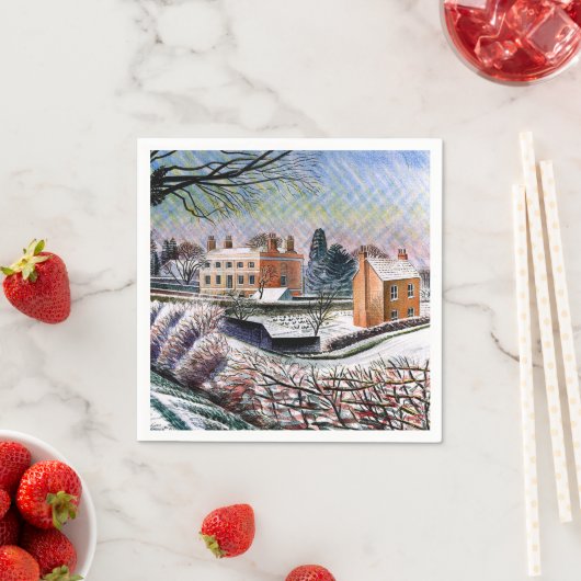 Serviette En Papier Ravilier - Vicarage en hiver (En situation)