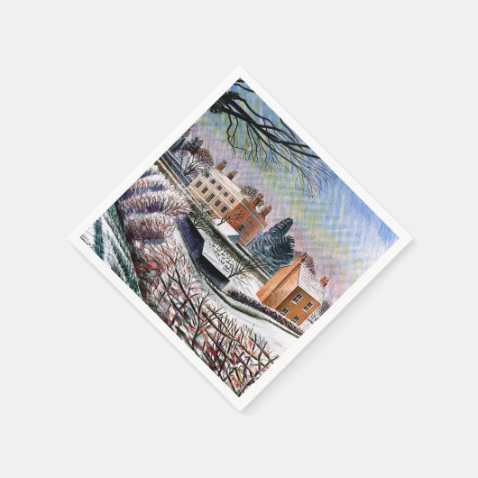 Serviette En Papier Ravilier - Vicarage en hiver (Coin)