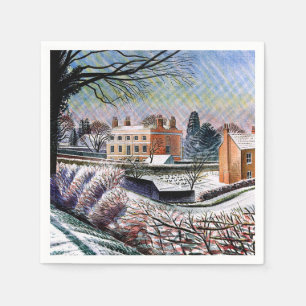 Serviette En Papier Ravilious - Presbytère en hiver,