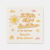 Serviette En Papier Ray of Sunshine Baby shower (Devant)