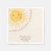 Serviette En Papier Ray Of Sunshine Baby shower (Devant)