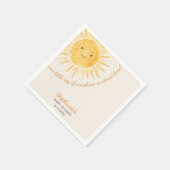 Serviette En Papier Ray Of Sunshine Baby shower (Coin)