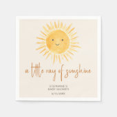 Serviette En Papier Ray Of Sunshine Baby shower Boho (Devant)