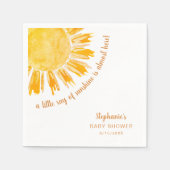 Serviette En Papier Ray of Sunshine Genre Baby shower neutre (Devant)
