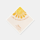 Serviette En Papier Ray of Sunshine Genre Baby shower neutre (Coin)