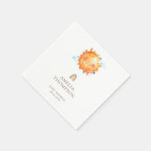 Serviette En Papier Ray Of Sunshine Rainbow Welcome Baby shower Boho (Coin)