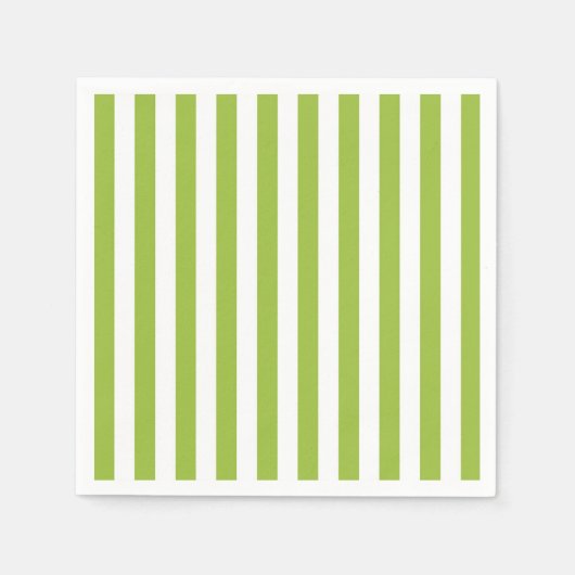 Serviette En Papier Rayé (Devant)