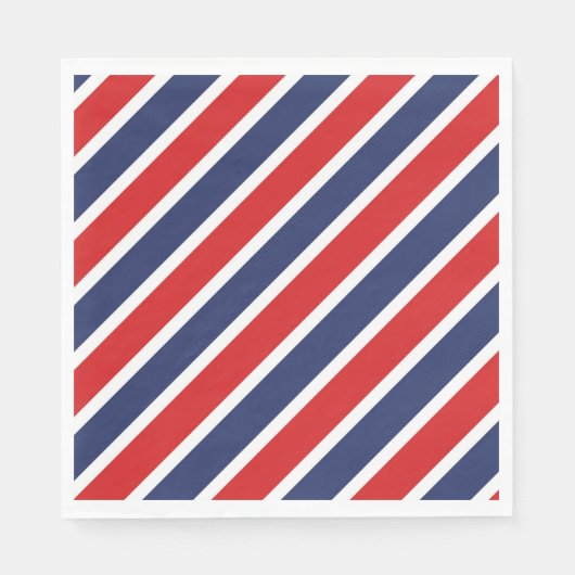 Serviette En Papier Rayé (Devant)