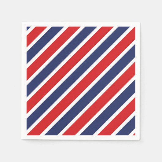 Serviette En Papier Rayé (Devant)