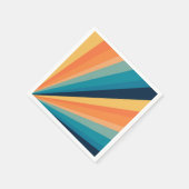 Serviette En Papier Rayons solaires rétro (Coin)