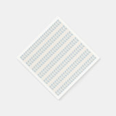 Serviette En Papier Rayure de feuille bleu clair (Coin)