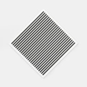Serviette En Papier Rayure noir et blanc (Coin)