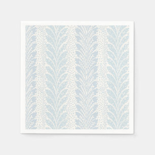Serviette En Papier Rayure plume bleu poudre, Garden Party