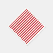 Serviette En Papier Rayure rouge Prépa (Coin)