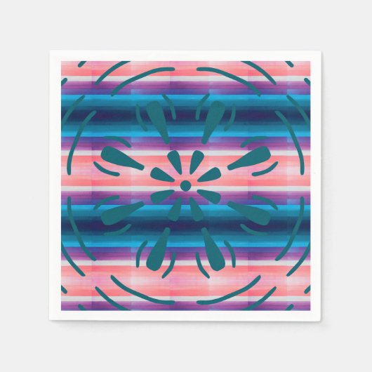 Serviette En Papier Rayures (Devant)