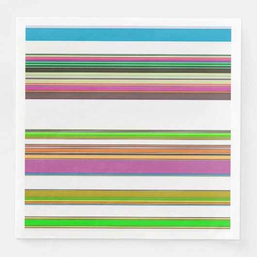 SERVIETTE EN PAPIER RAYURES (Devant)