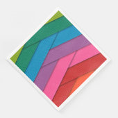 Serviette En Papier rayures Abstraites, colorées, (Coin)