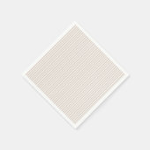 Serviette En Papier Rayures amandes et blanches (Coin)