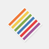 Serviette En Papier Rayures arc-en-ciel (Coin)