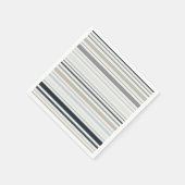 Serviette En Papier Rayures côtières bleues (Coin)
