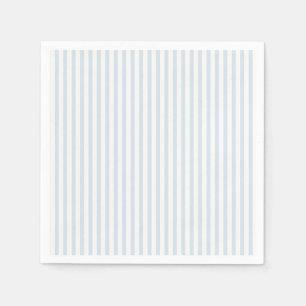 Serviette En Papier Rayures de printemps Bleu poudre
