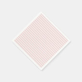 Serviette En Papier Rayures de printemps | Douce rose ll (Coin)