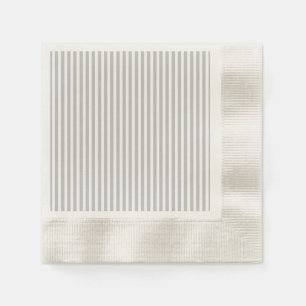 Serviette En Papier Rayures de sucre de canne de Noël en blanc et