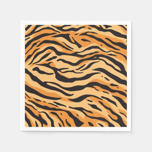 Serviette En Papier Rayures de tigre (Devant)