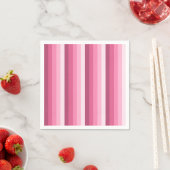 Serviette En Papier Rayures d'ombre rose (En situation)
