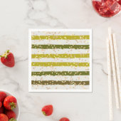 Serviette En Papier Rayures et points tropicaux (En situation)