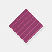 Serviette En Papier Rayures framboise foncé (Coin)