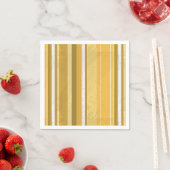 Serviette En Papier Rayures Jaune (En situation)