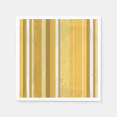 Serviette En Papier Rayures Jaune (Devant)
