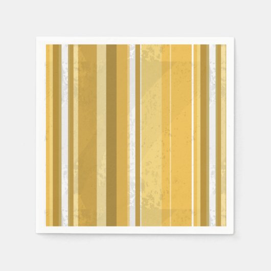Serviette En Papier Rayures Jaune (Devant)