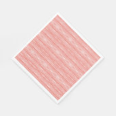 Serviette En Papier Rayures orange, lignes (Coin)