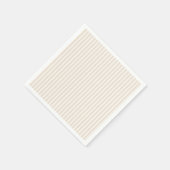 Serviette En Papier Rayures Simples - Lin Souple (Coin)