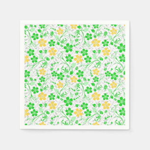 Serviette En Papier RB02.Fleurs renaissantes Motif stratifié